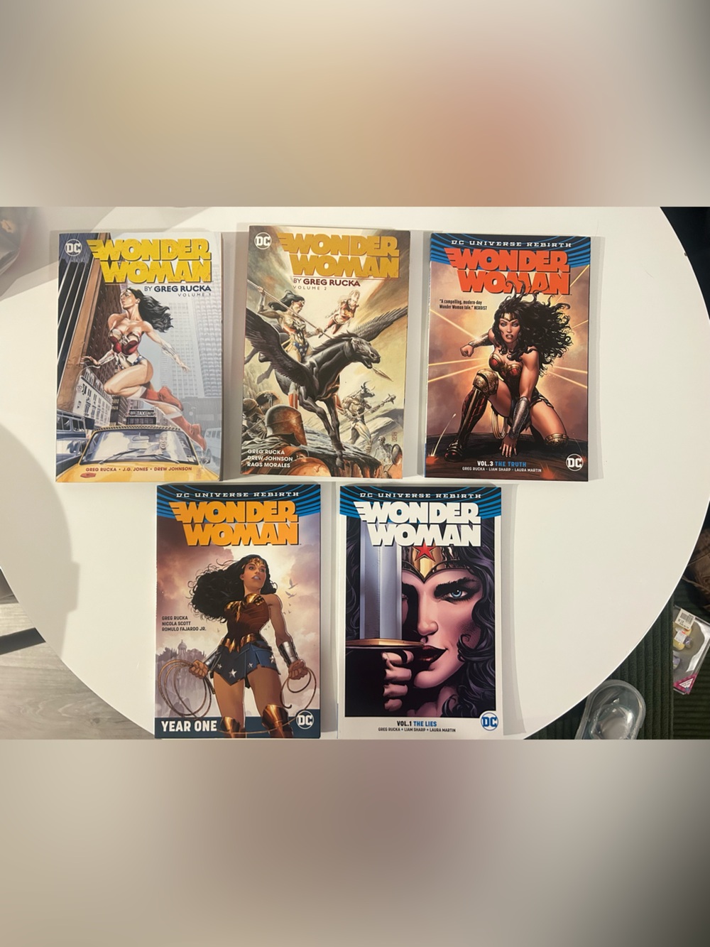 DC Wonder Woman Graphic Novel Bundle - Blue, Red, Gold Covers